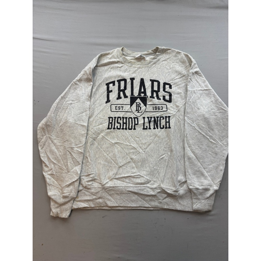 Champion Reverse Weave Bishop Lynch Friars Sweatshirt Gray Large Mens Crewneck